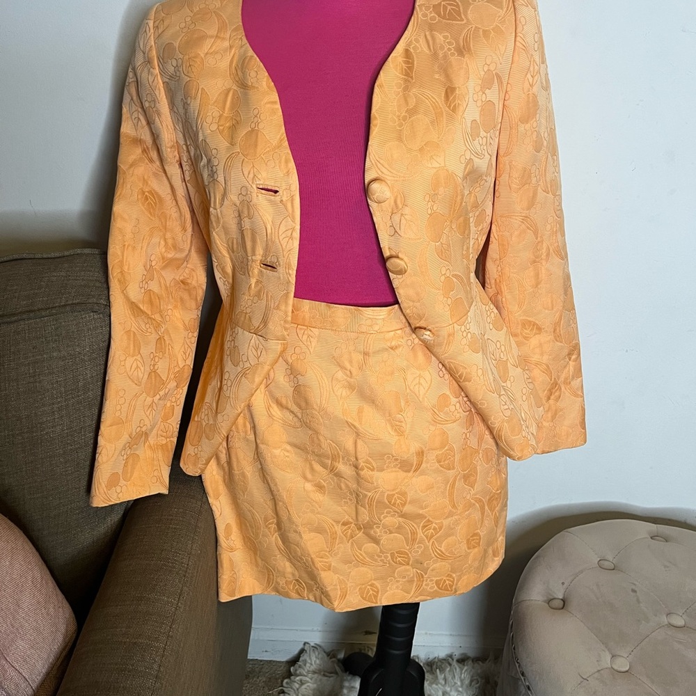 Vintage Blazer and mini skirt set.